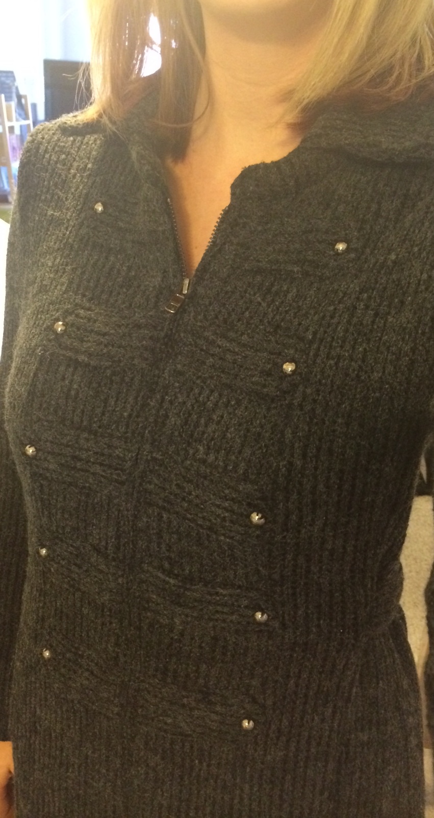 Stitch Fix Mystree Edson Knit Sweater Coat Close Up