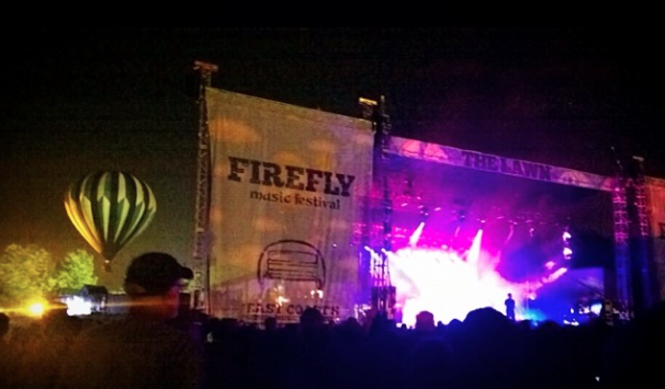 Firefly Music Festival 2014 with hot air balloon