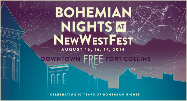 Bohemian Nights at New West Fest 2014 Logo