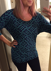 Stitch Fix - 41Hawthorn - Berneen Printed Dolman Sleeve Top - Front