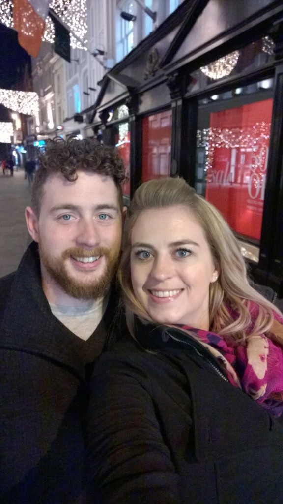 Monika and Jonathon McMahon Selfie on Grafton Street