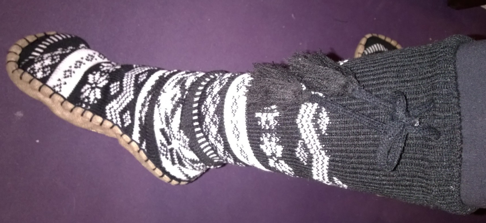Wantable Intimates - Mukluk Slipper Socks - Tassle Up Close
