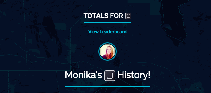 Monika McMahon's Uber Totals