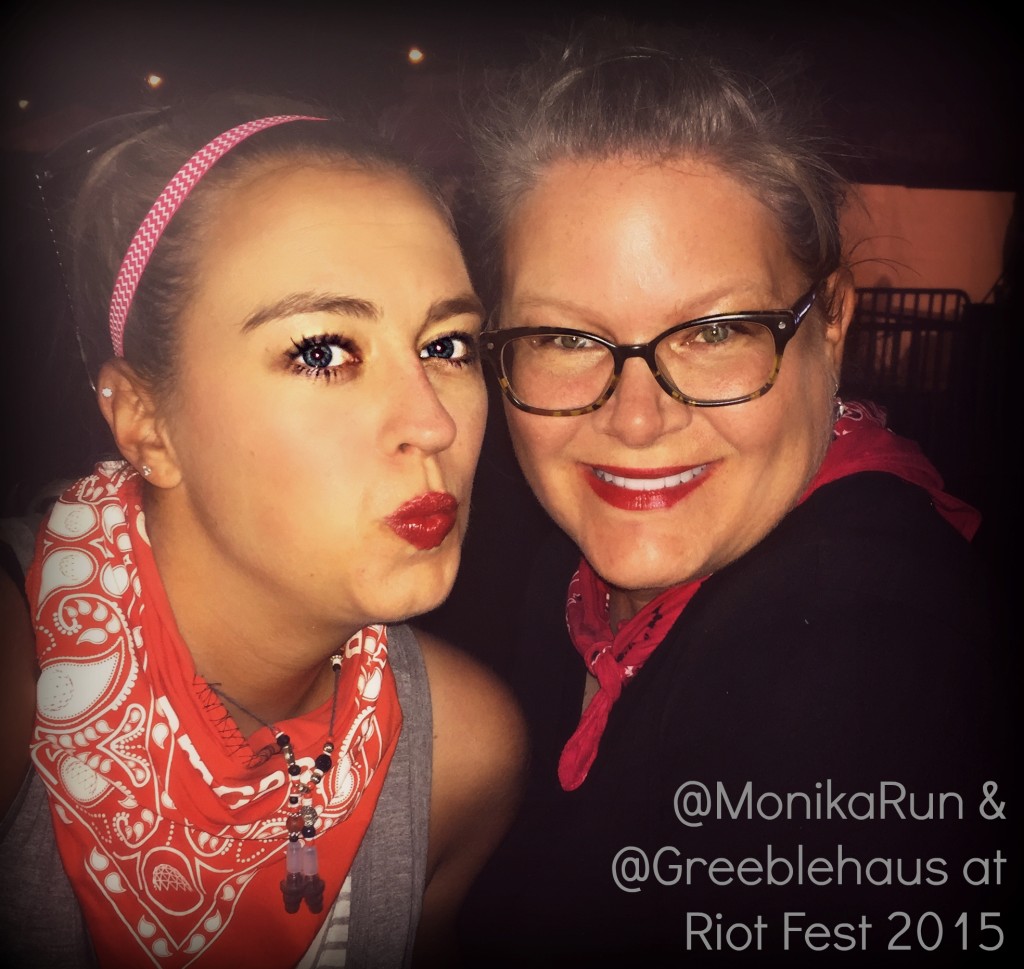Monika & Aimee at Riot Fest - Red Lipstick