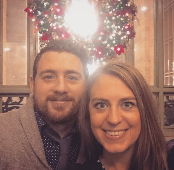 Monika and Jonathon on Christmas in NYC 2015